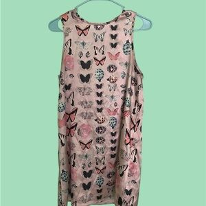 Kimchi Blue Pink and Black Butterfly Dress